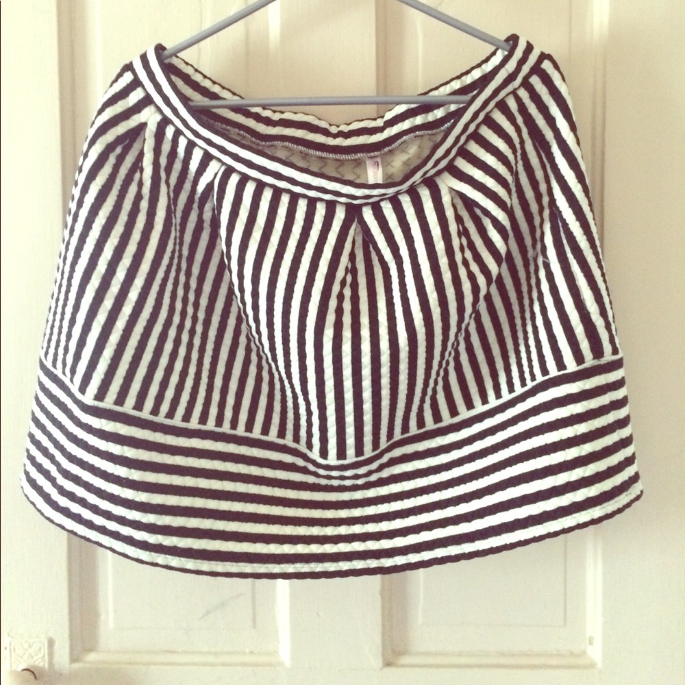 Black & Striped Skirt